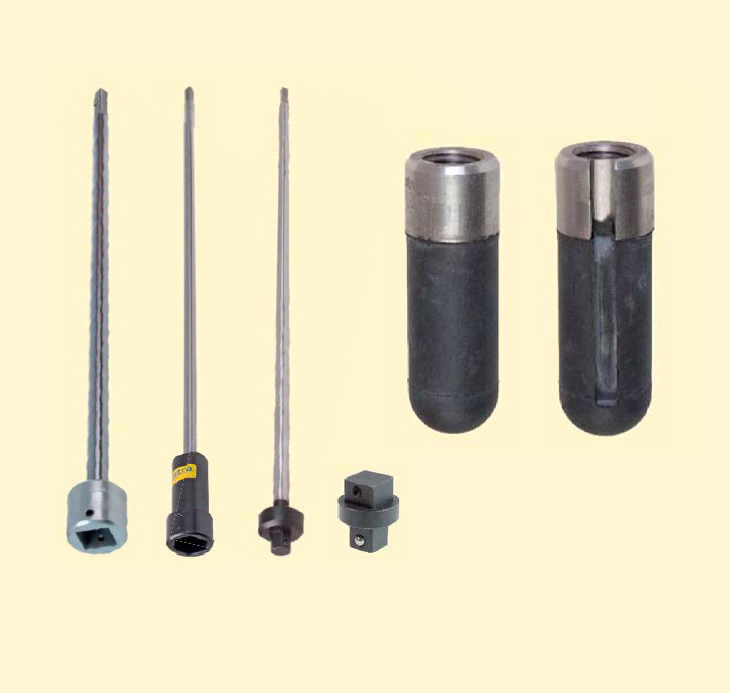 Stopplers, plug rods and adapters, mechanical adapters